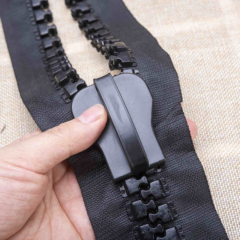 Home Textile Industry - 30 # ロングチェーン大ロール樹脂ジッパー黒超大型ジッパーバルク屋外テント DIY 縫製トラベルバッグ重工業