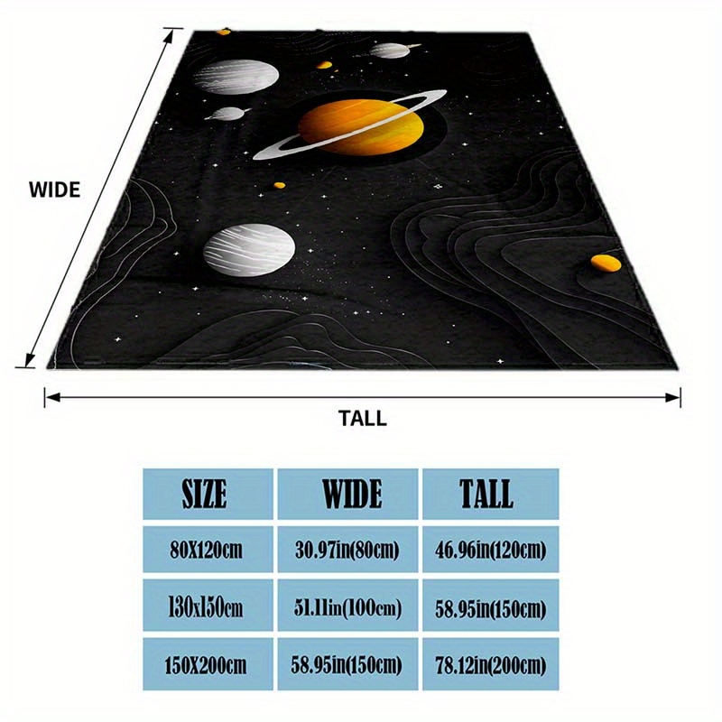 宇宙惑星フランネルスローブランケット 土星 太陽系 銀河 星 - Galaxy Home Textiles のレビューと価格