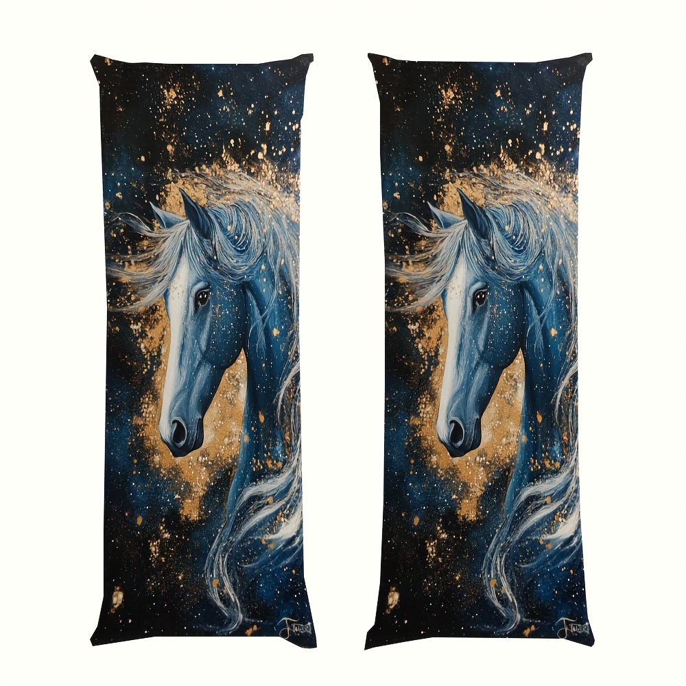 1ピースロング枕カバー、ミニマリストな銀河馬柄のアクリルスタ - Galaxy Home Textiles のレビューと価格