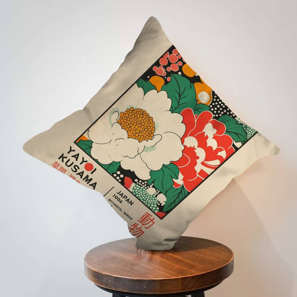 草間彌生美術展 クッションカバー 装飾枕 ソファ ホームデコ - Home Textiles Exhibition のレビューと価格
