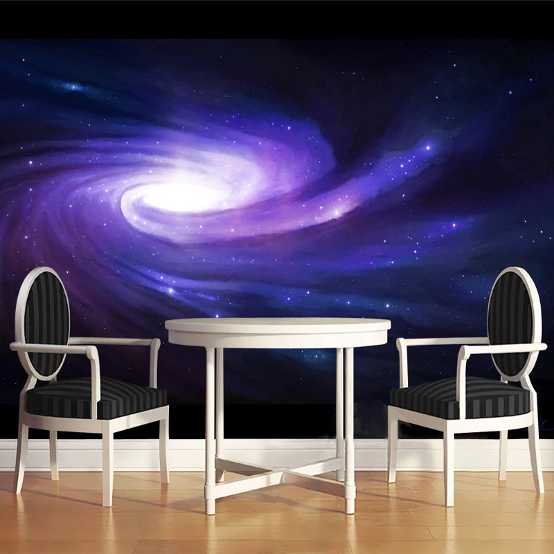 カスタム 3D 銀河宇宙壁壁画壁紙宇宙星惑星デザイン子供部屋 - Galaxy Home Textiles のレビューと価格