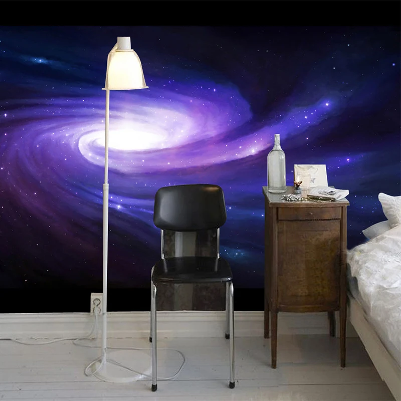 カスタム 3D 銀河宇宙壁壁画壁紙宇宙星惑星デザイン子供部屋 - Galaxy Home Textiles のレビューと価格