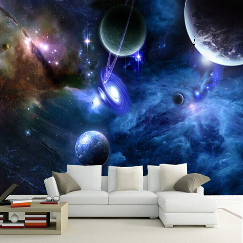 カスタマイズされた製品 3D 壁画銀河宇宙スター写真壁紙家の - Galaxy Home Textiles のレビューと価格