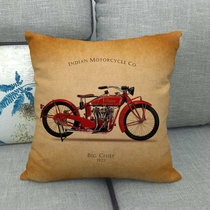 レトロなインダストリアルスタイルのバイク柄デジタルプリントシ - Home Textile Industry のレビューと価格