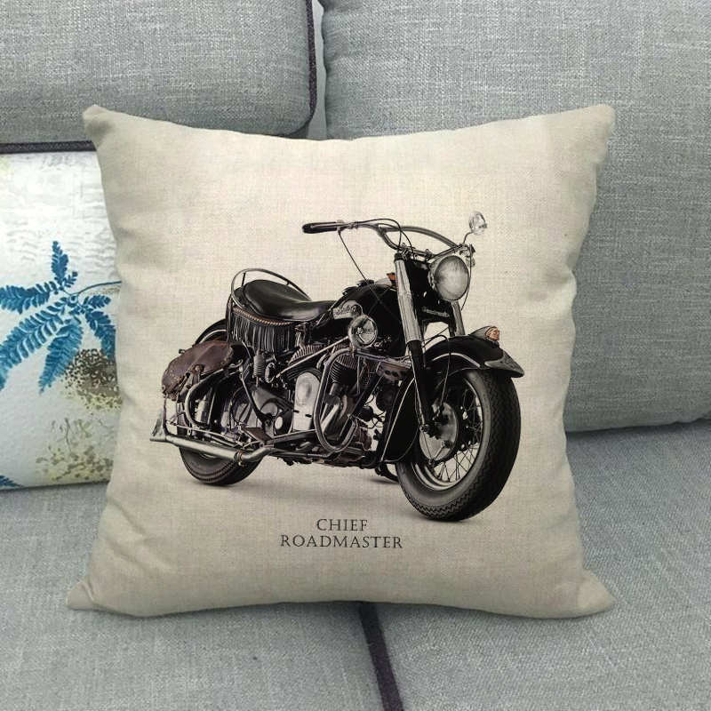 レトロなインダストリアルスタイルのバイク柄デジタルプリントシ - Home Textile Industry のレビューと価格