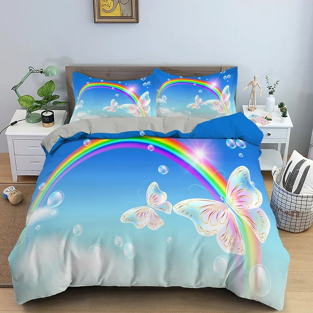 新しい 3D プリント銀河蝶快適な布団キルトカバー枕カバー寝 - Galaxy Home Textiles のレビューと価格